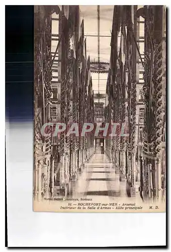 Cartes postales Rochefort sur mer Arsenal interieur de la Salle d'Armes allee principale