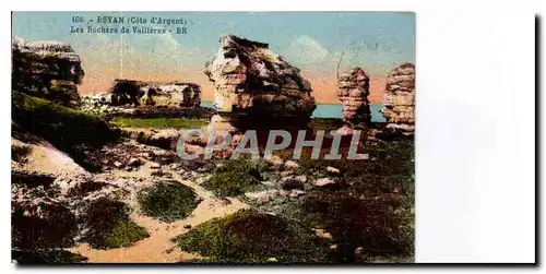 Ansichtskarte AK Royan Cote d'Argent les rochers de Vallieres