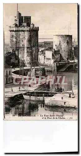 Cartes postales La Rochelle la tour Saint Nicolas et la tour de la Chaine