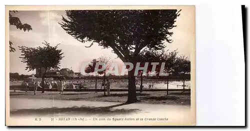 Cartes postales Royan Ch Inf un coin du Square Botton et la Grande Conche