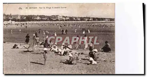 Cartes postales Royan sur la plage a maree basse