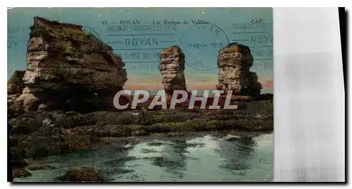 Cartes postales Royan les rochers de Valliere