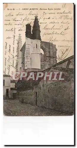 Cartes postales Ile de Re Saint Martin Ancienne Eglise fortifie