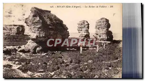 Cartes postales Royan Cote d'Argent les rochers de Vallieres