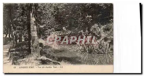 Ansichtskarte AK Angouleme vue du Jardin Vert