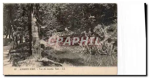 Cartes postales Angouleme vue du Jardin Vert