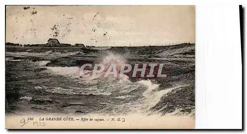 Cartes postales La Grande Cote Effet de Vagues
