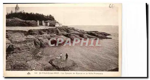 Cartes postales St Palais sur Mer la conche de concia et la villa Primayera