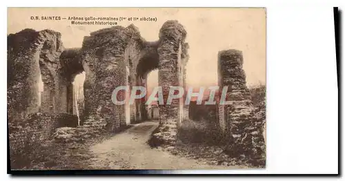Cartes postales Saintes arenes galto romaine monument historique