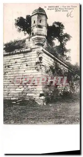 Ansichtskarte AK Brouage une des tours de guet des vieux remparts XVII siecle