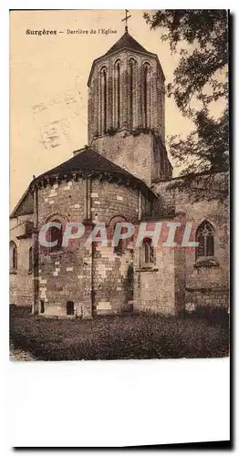 Cartes postales Surgeres derriere de l'Eglise