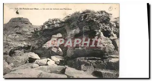 Cartes postales St Palais sur mer un coin de rochers aux Pierrieres