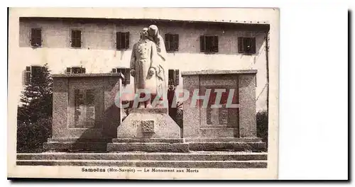 Cartes postales Samoens Hte Savoie le monuemnt aux morts