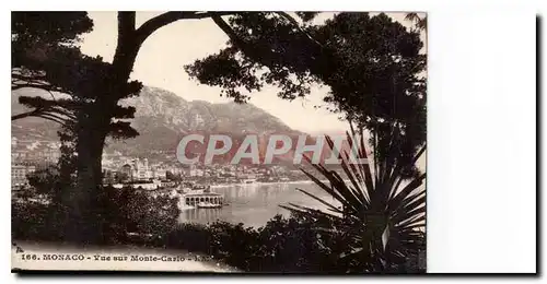 Cartes postales Monaco vue sur Monte Carlo