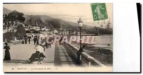 Cartes postales Menton la Promenade du Midi