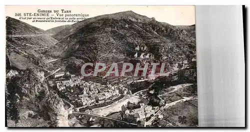 Cartes postales Gorges du Tarn Ste Enimie vue panoramique