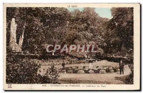 Cartes postales Barbotan les Thermes interieur du Parc