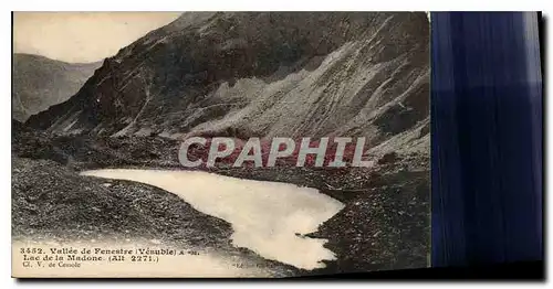 Cartes postales Vallee de Fenestre Vesubie A M lac de la Madone