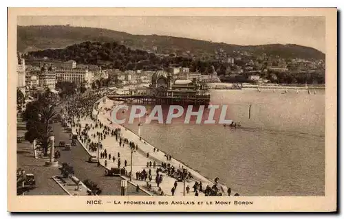 Ansichtskarte AK Nice la Promenade des Anglais et le Mont Boron