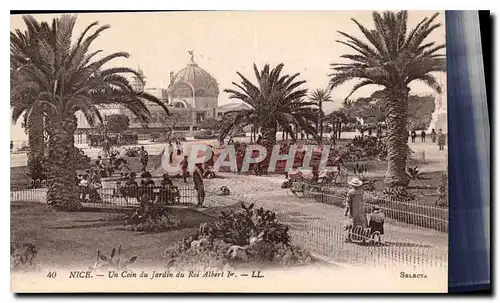 Cartes postales Nice Un coin du Jardin du Roi Albert 1er