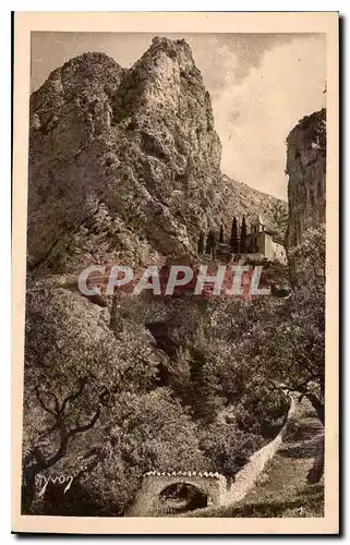 Cartes postales La Douce France Paysages et Pierres de Provence Moustiers Ste Marie et la Chapelle de Beauvoir f