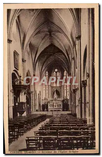 Cartes postales Corbeil S et O Interieur de l'Eglise St Spire