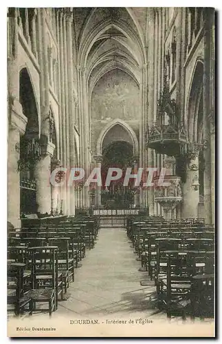 Ansichtskarte AK Dourdan Interieur de l'Eglise