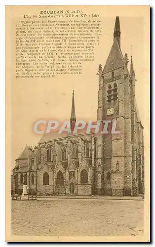 Ansichtskarte AK Dourdan S et O L'Eglise Saint Germain