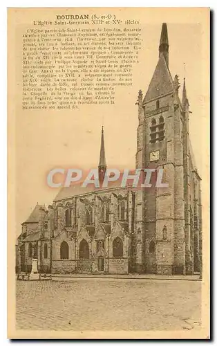 Cartes postales Dourdan S et O L'Eglise Saint Germain