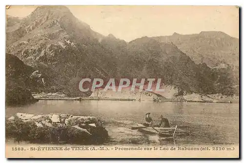 Cartes postales St Etienne de Tinee A M Promenade sur le Lac de Rabuons