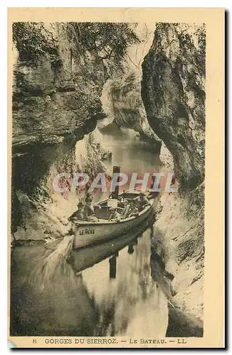 Cartes postales Gorges du Sierroz Le Bateau