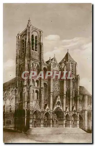 Cartes postales Bourges Facade de la Cathedrale