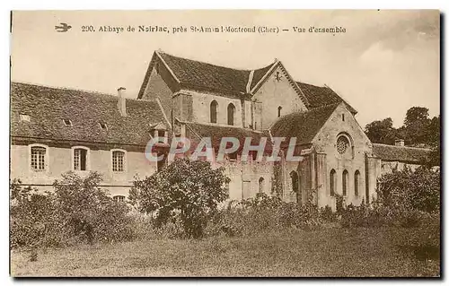 Cartes postales Abbaye de Noirlac pres St Amand Mortrond Cher Vue d'ensemble