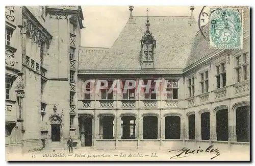 Cartes postales Bourges Palais Jacques Coeur Les Arcades