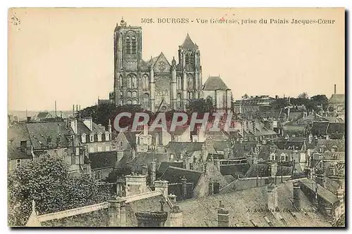 Ansichtskarte AK Bourges Vue generale prise du Palais Jacques Coeur