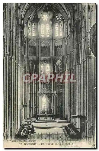 Ansichtskarte AK Bourges Choeur de la Cathedrale