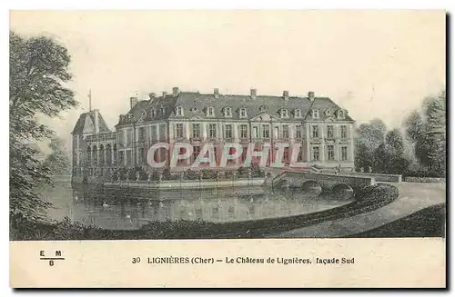 Cartes postales Lignieres Cher Le Chateau de Lignieres facade Sud
