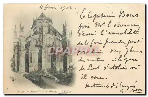Cartes postales Bourges Abside de la Cathedrale