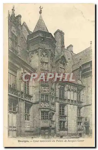 Ansichtskarte AK Bourges Cour interieure du Palais de Jacques Coeur