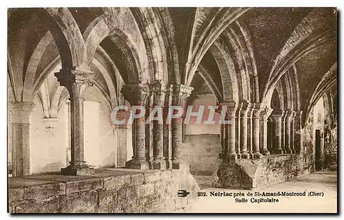 Cartes postales Noirlac pres de St Amand Mortrond Cher Salle Capitulaire