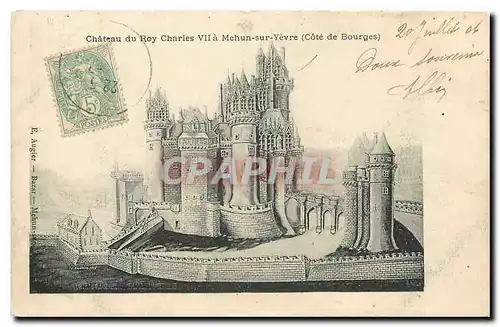 Cartes postales Chateau du Roy Charles VII a Mehun sur Yevre Cote de Bourges