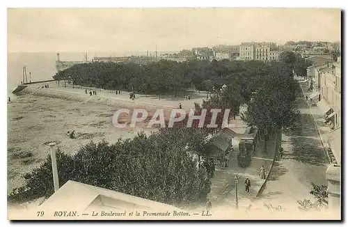 Cartes postales Royan Le Boulevard et la Promenade Botton