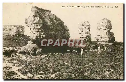 Cartes postales Royan Cote d'Argent Les Rochers de Vallieres