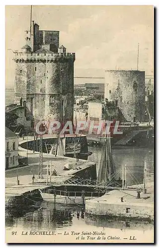 Cartes postales La Rochelle La Tour Saint Nicolas et la Tour de la Chaine