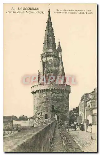 Cartes postales La Rochelle Tour des quatre Sergents