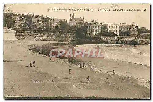 Ansichtskarte AK Royan Pontaillac Cote d'Argent Les Chalets La Plage a maree basse