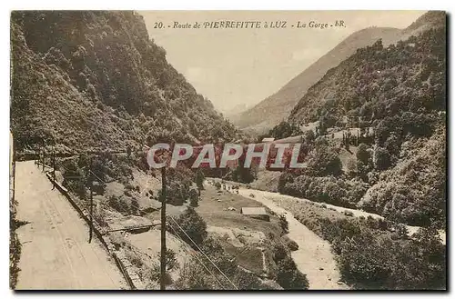 Cartes postales Route de Pierrefitte a Luz La Gorge