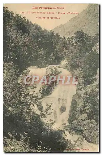 Ansichtskarte AK Les Pyrenees Haute Vallee d'Aure Route d'Oredon Cascade de Couplan