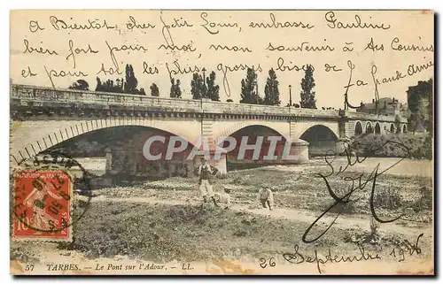 Cartes postales Tarbes Le Pont sur l'Adour