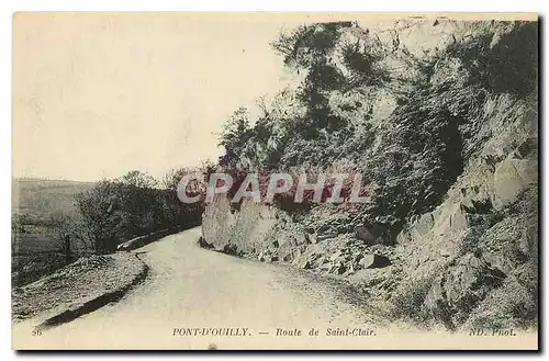 Cartes postales Pont d'Ouilly Route de Saint Clair